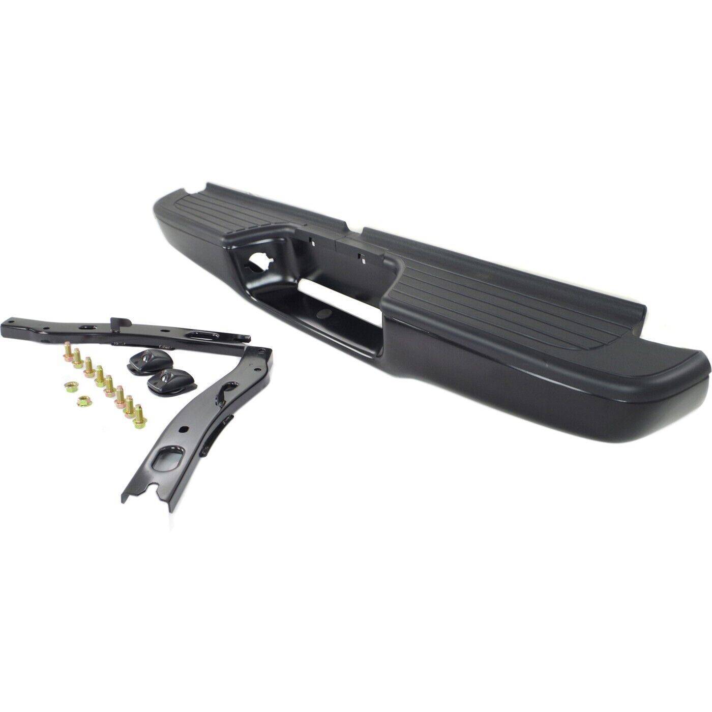 Rear Step Bumper For 1995-2004 Tacoma Fleetside Face Bar Pad With Bracket