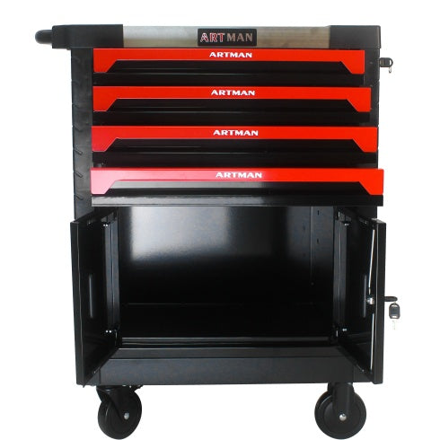 REMOVABLE 4 DRAWERS TOOL CART WITH LOCK