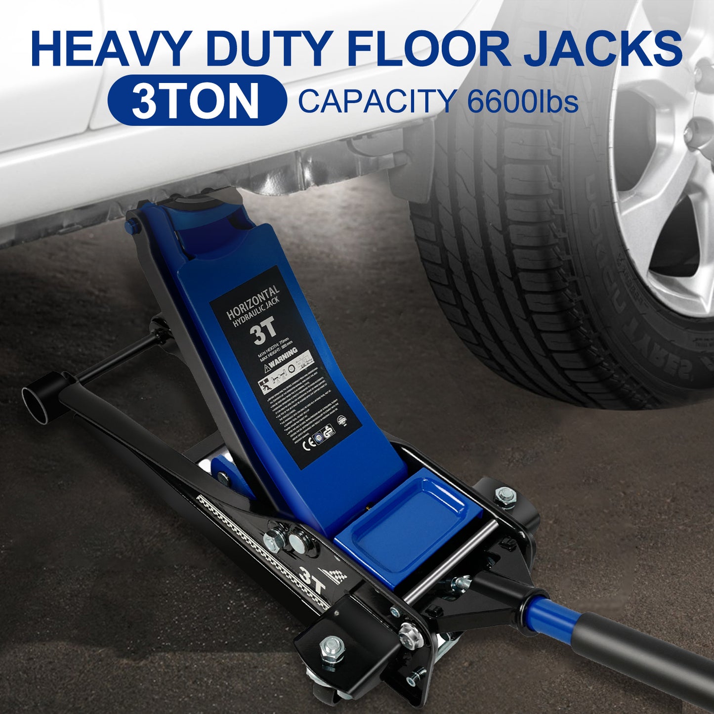 6600 Lb Low Profile Floor Jack