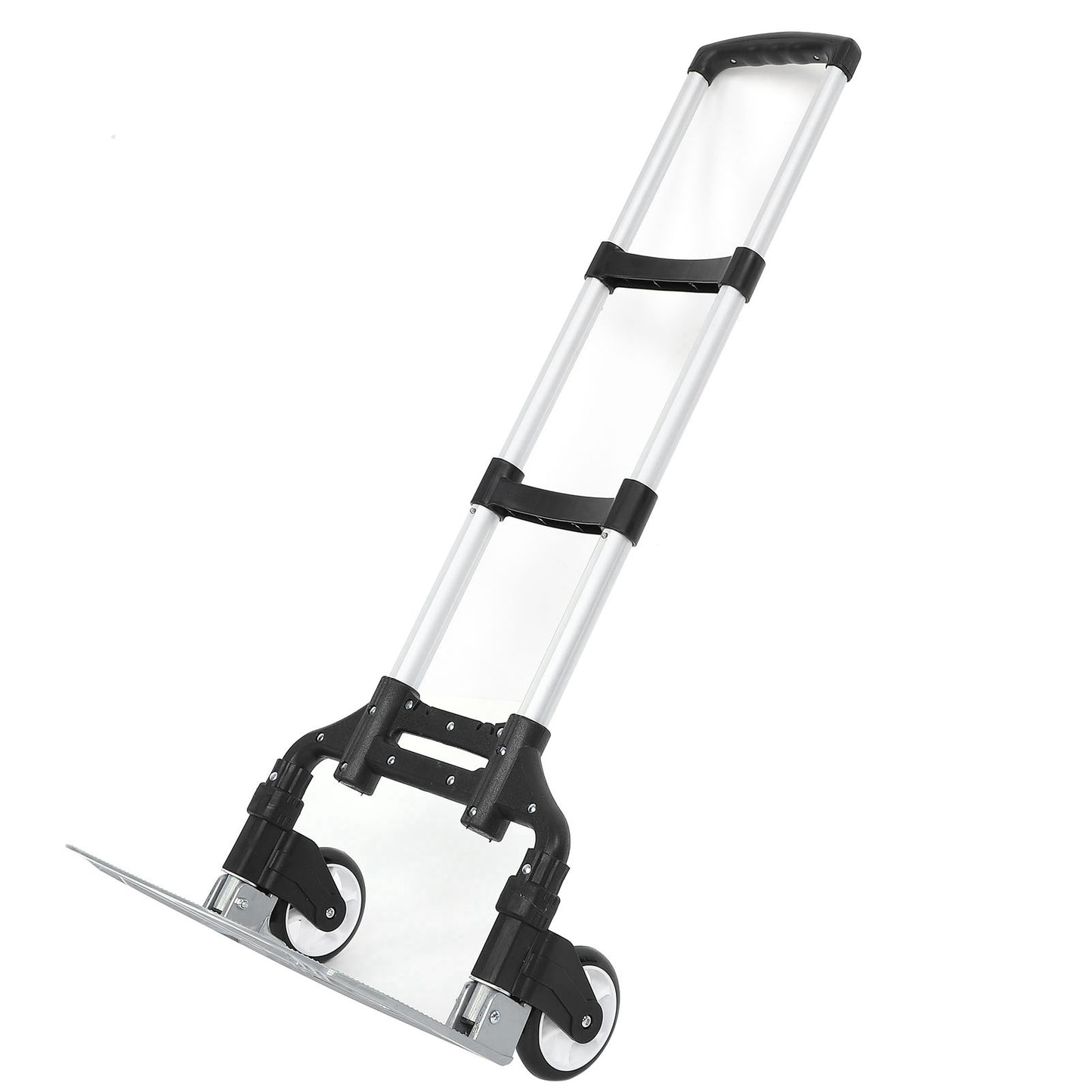 Heavy Duty Hand Truck 80KG Folding Compact Aluminium Hand Truck Luggage Cart Wheel Collapsible