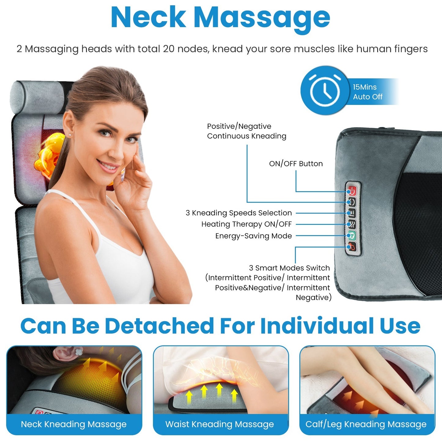 Full Body Electric Massage Pad With Heating Function