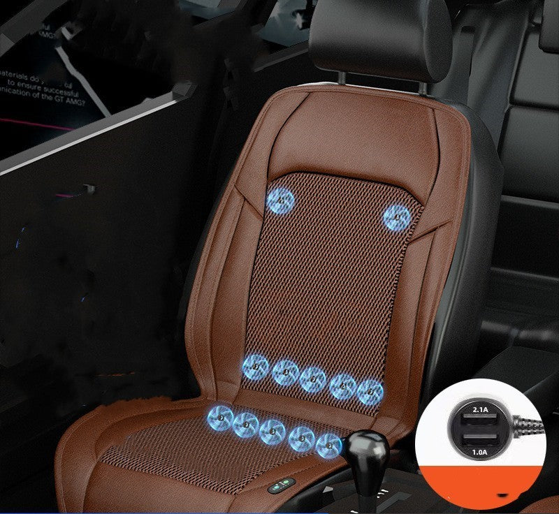 Ventilated Seat Cushion Monolithic Refrigeration In Summer With Fan Breathable Vehicle Seat Cushion