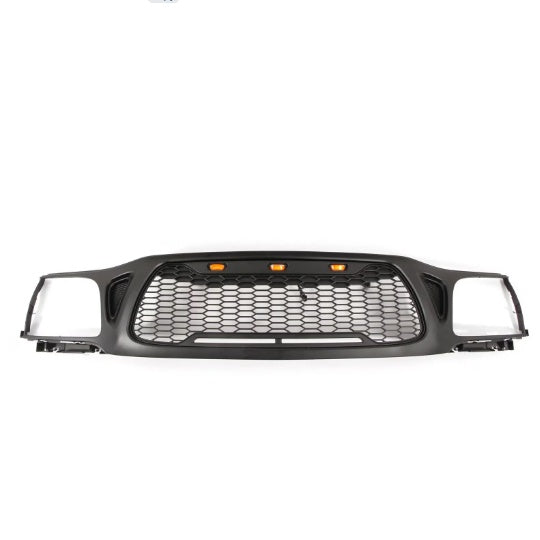 Front Grille Fits For Tacoma 2001 2002 2003 2004 With Light Letters Matte Black Radiatormesh
