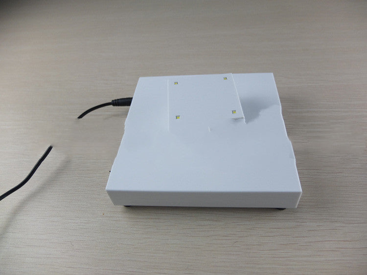 Ornaments Advertising Display Stand With Wireless Conduction LED Lights