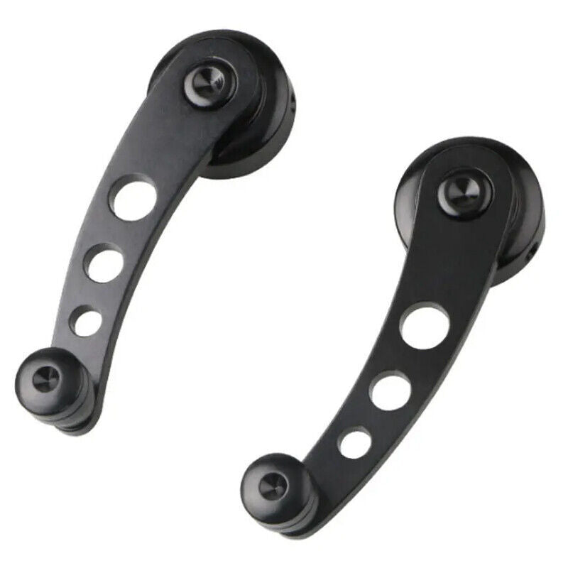 Pair Black Car Truck Window Door Winder Riser Crank Handle Riser Alloy Universal