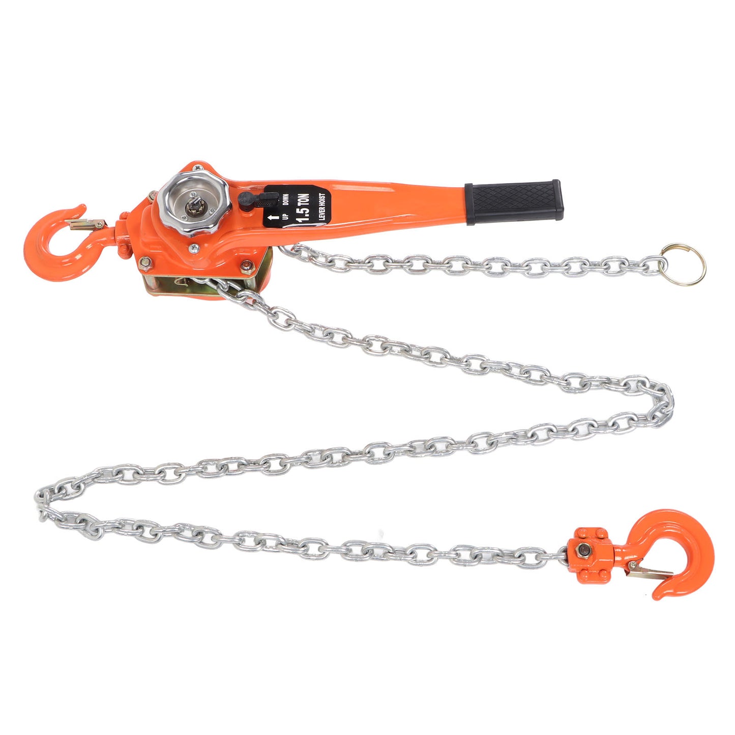 Lever Chain Hoist 1.5T 3300LBS Load Capacity 2.5M Manual Ratchet Chain Puller Hoist for Transportation Construction