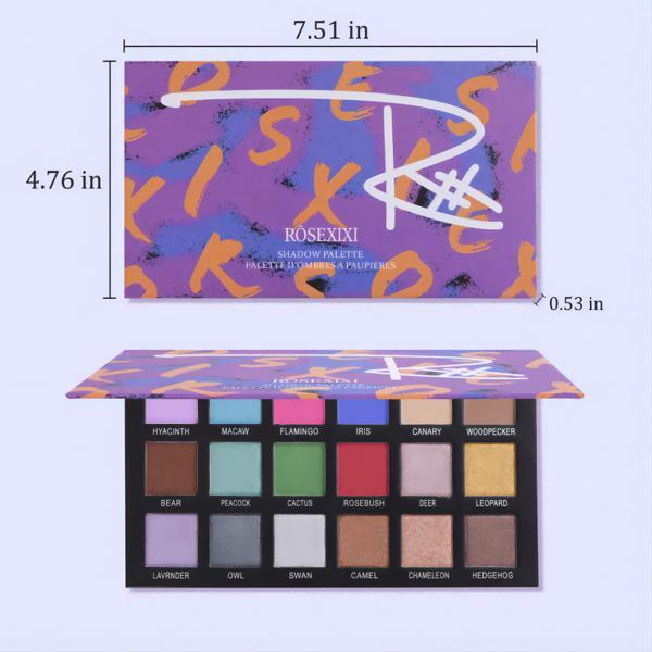 Rosexixi 18 Shade Eyeshadow Palette - Not Available For Delivery On Weekends