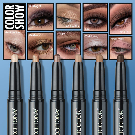 Double-headed Eye Shadow Stick Eye Makeup Pearlescent Waterproof Non-smudge Brightening Highlight Eye Shadow Stick