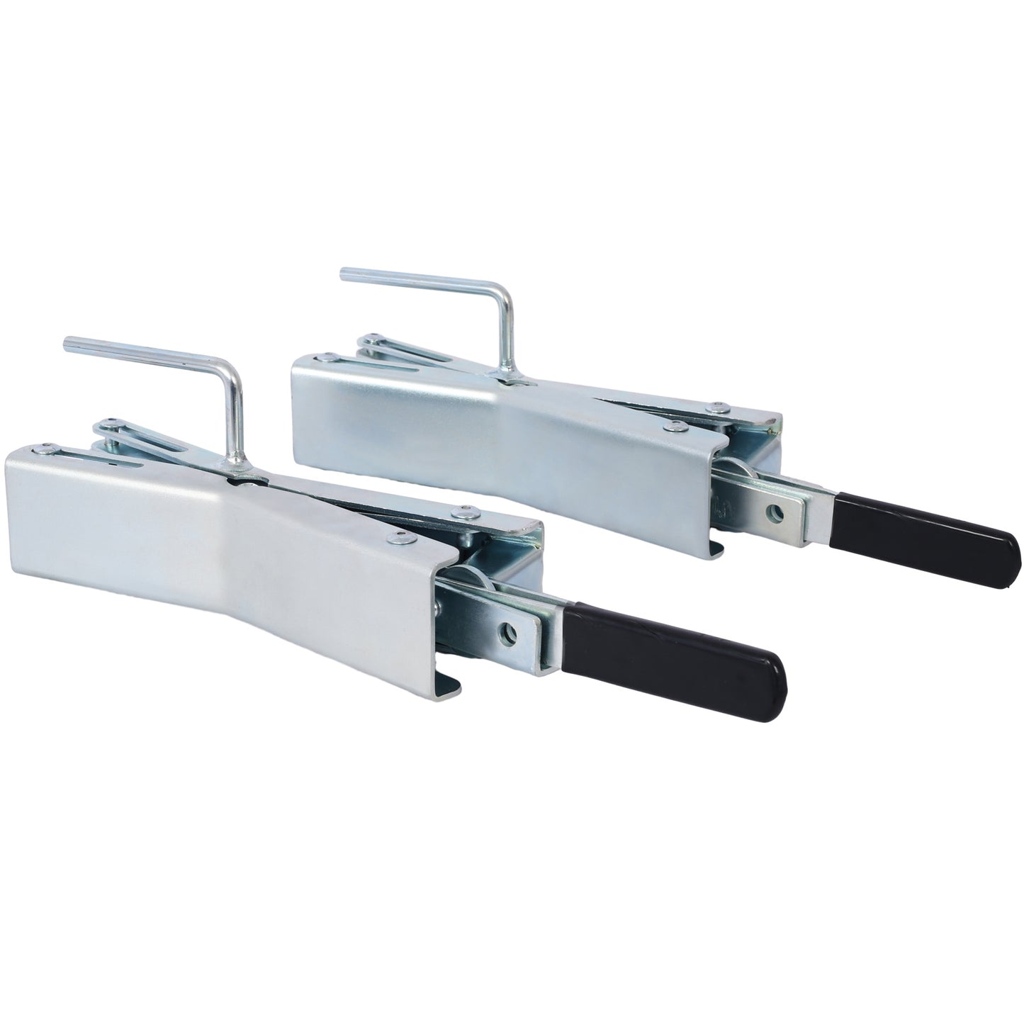 Quick Lock Wheel Chocks, Universal Quick Lock Tire Chocks For Dual Axle Vehicles, Pair Of