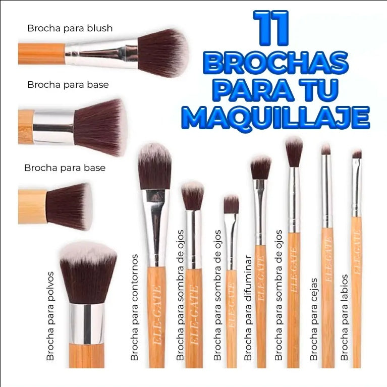 Organic And Eco-Friendly Makeup Brushes - High Quality Professional Kit