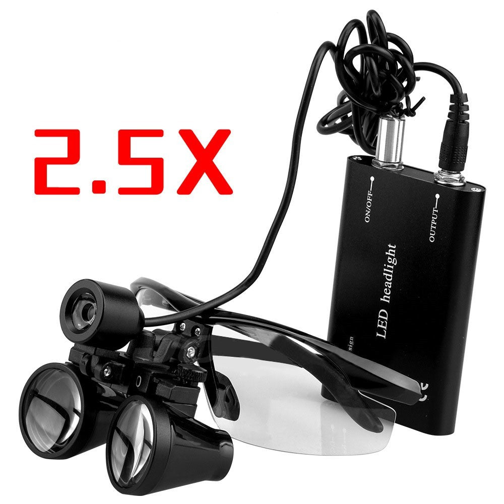 Led Magnifying Glass Head-mounted Dental