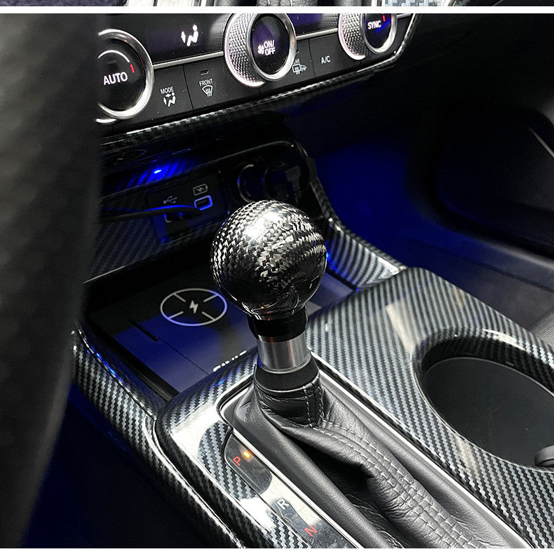 Gear Lever Of Carbon Fiber Automatic Gear Handle Head Modification Piece