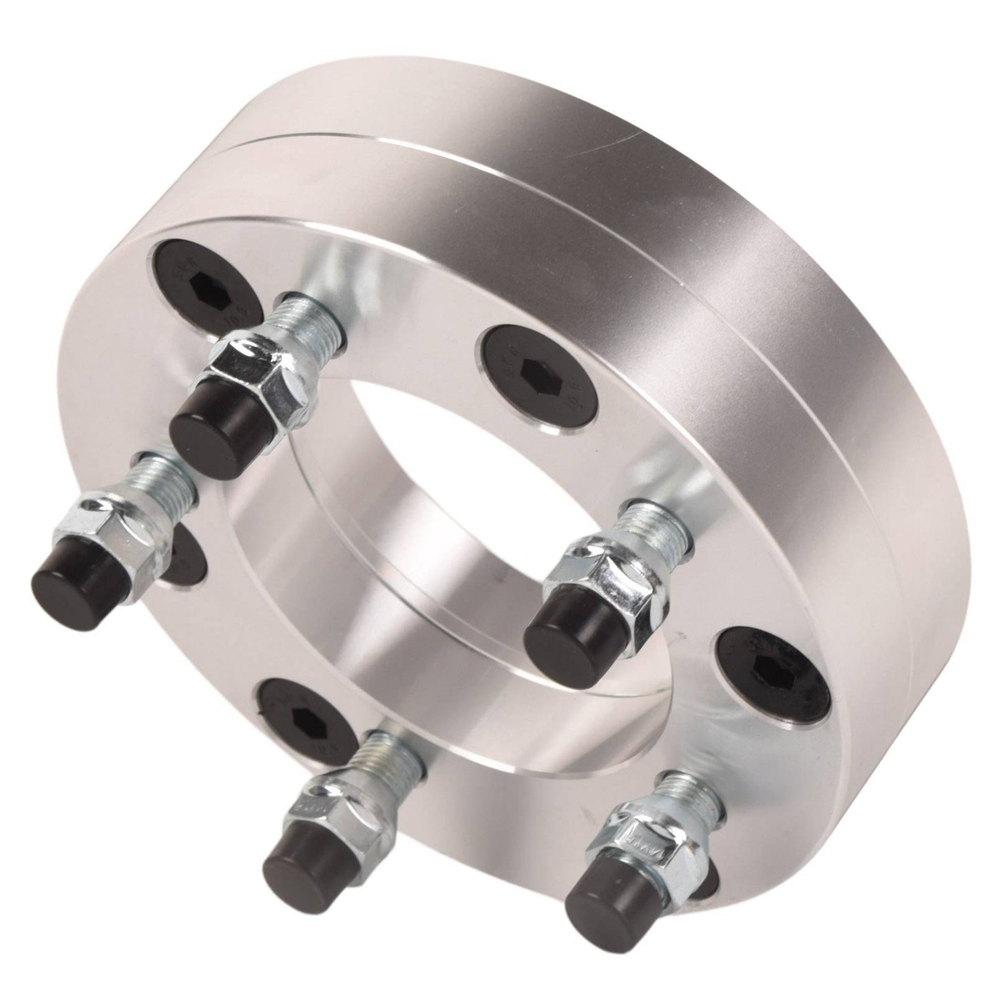 4x 6x5.5 To 5x5 Wheel Adapters 2'' Use 5 Lug Wheels On 6 Lug Trucks M14x1.5