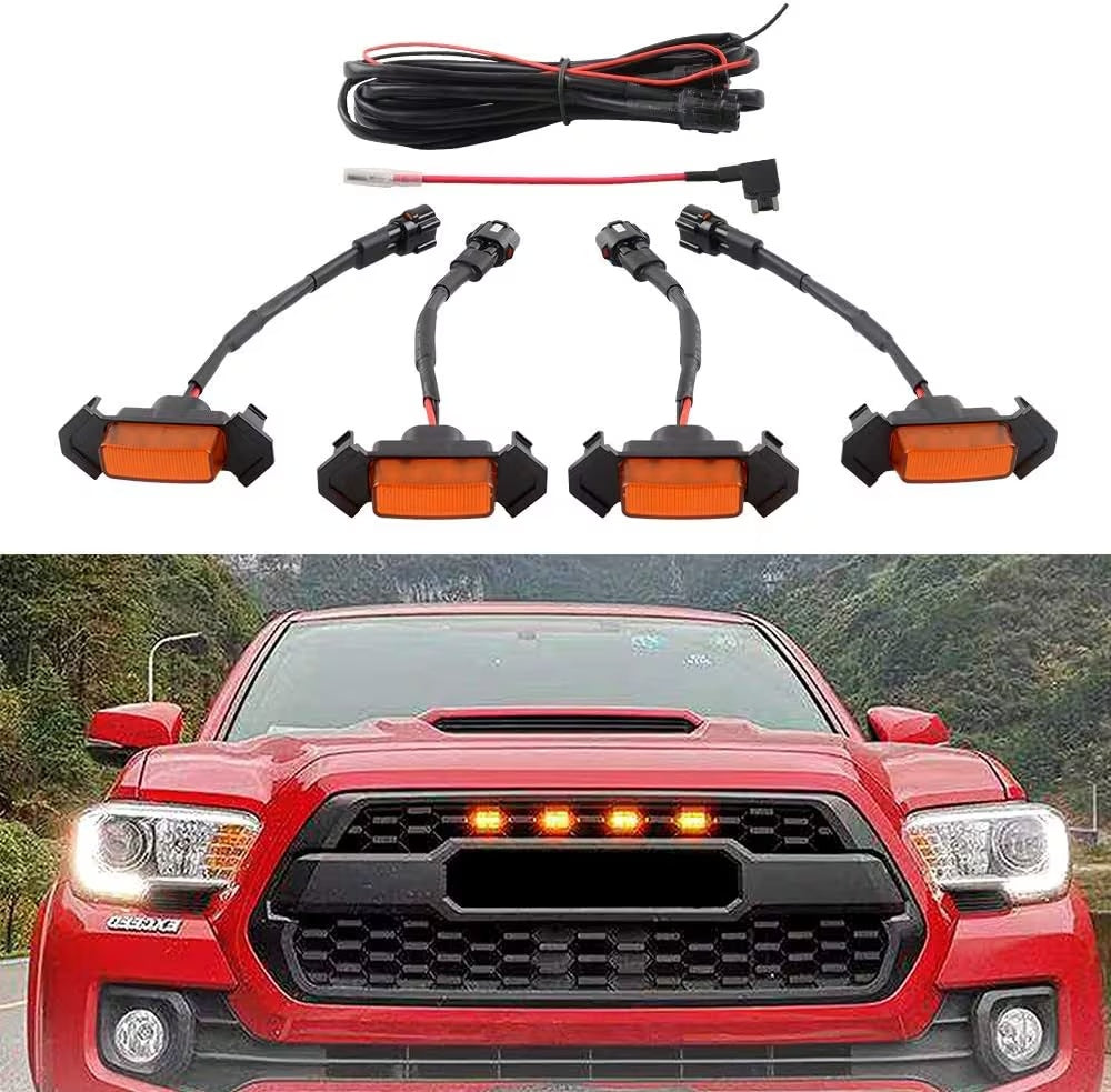 LED Grille Amber Lights Fit For Tacoma Grille 2005-2011 Yellow