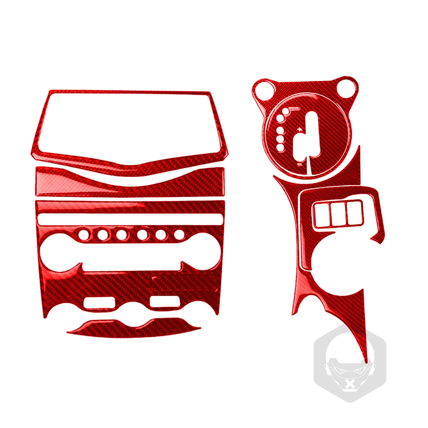 Pièces de modification de voiture à engrenage de commande central en fibre de carbone