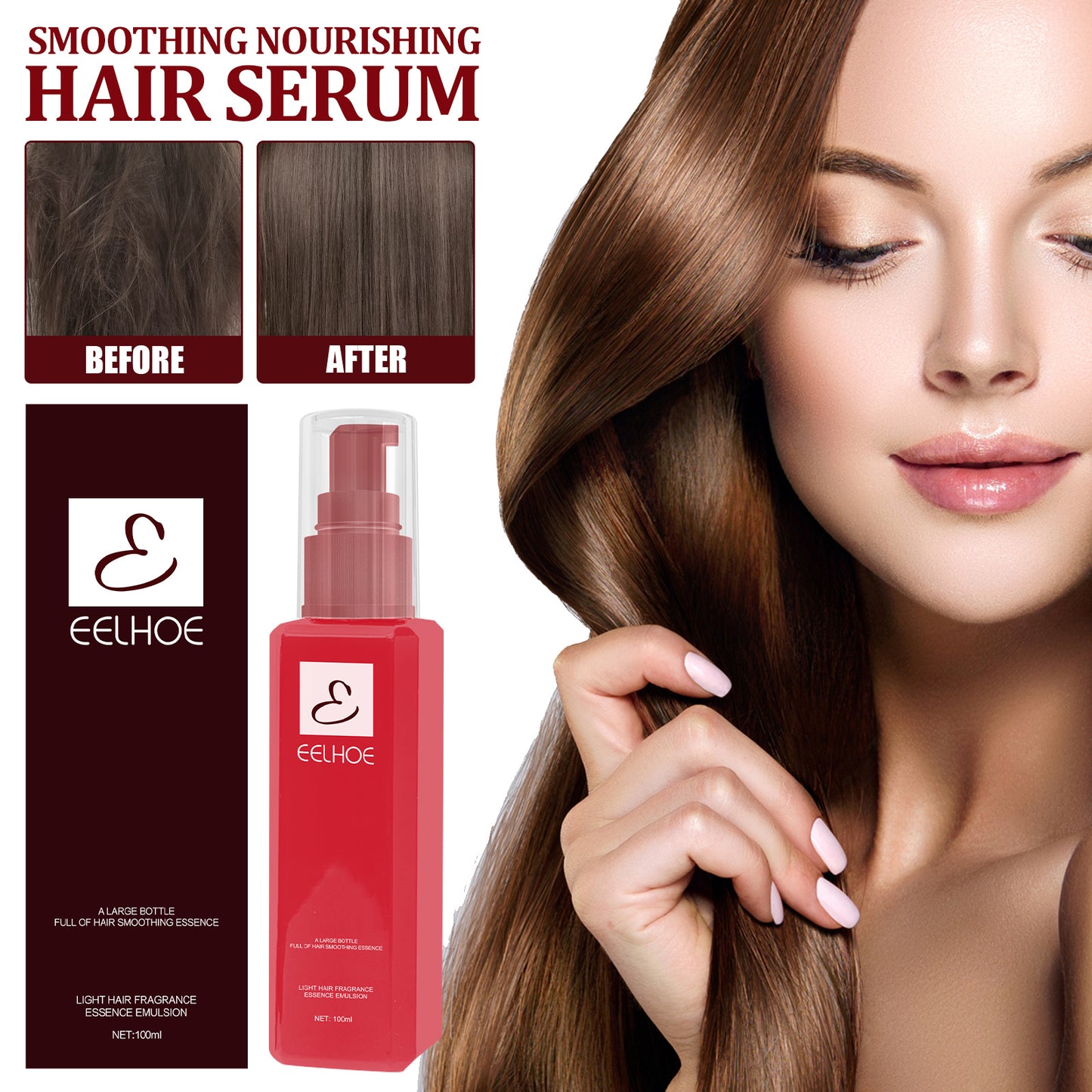EELHOE Conditioning Serum Hair Repairing Moisturizing Fluffy Hair Leave-In Conditioning