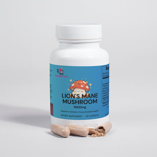 Lions Mane Mushroom Supplement Cognitive Support, Focus, Mood Boost, And Recovery For Athletes