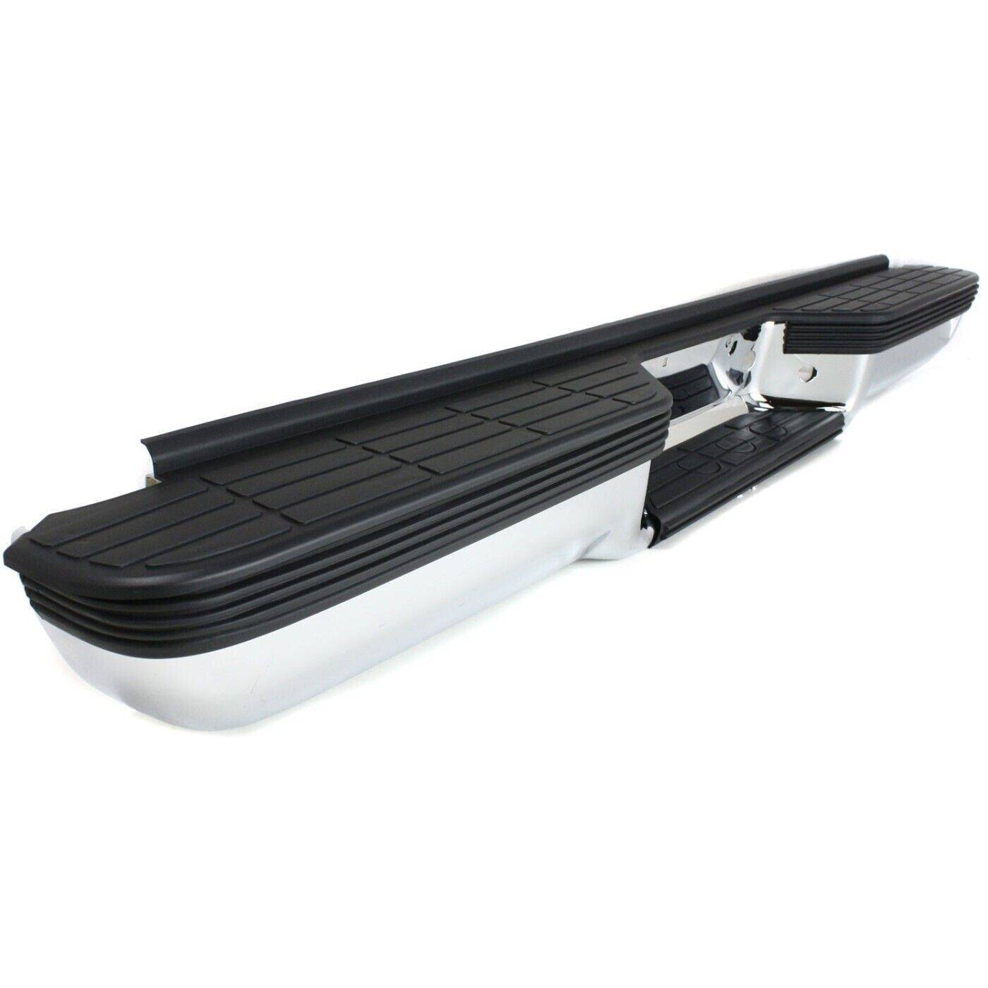 Step Bumper Assembly For 1988-1998 Chevrolet C1500 K1500 Fleetside Chrome Steel