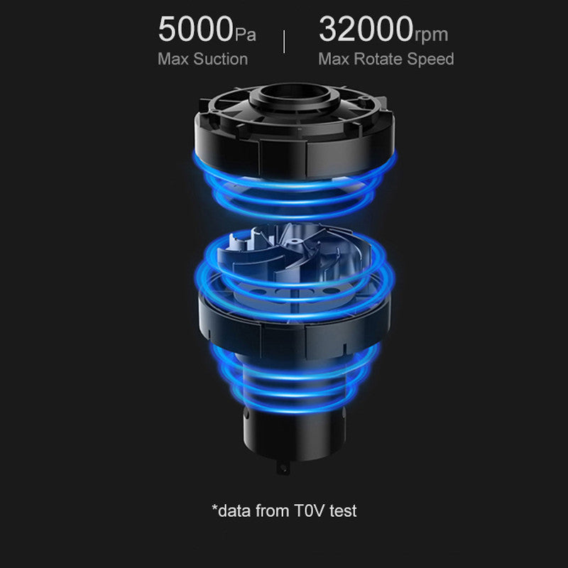Powerful handheld charging vacuum stick in the car