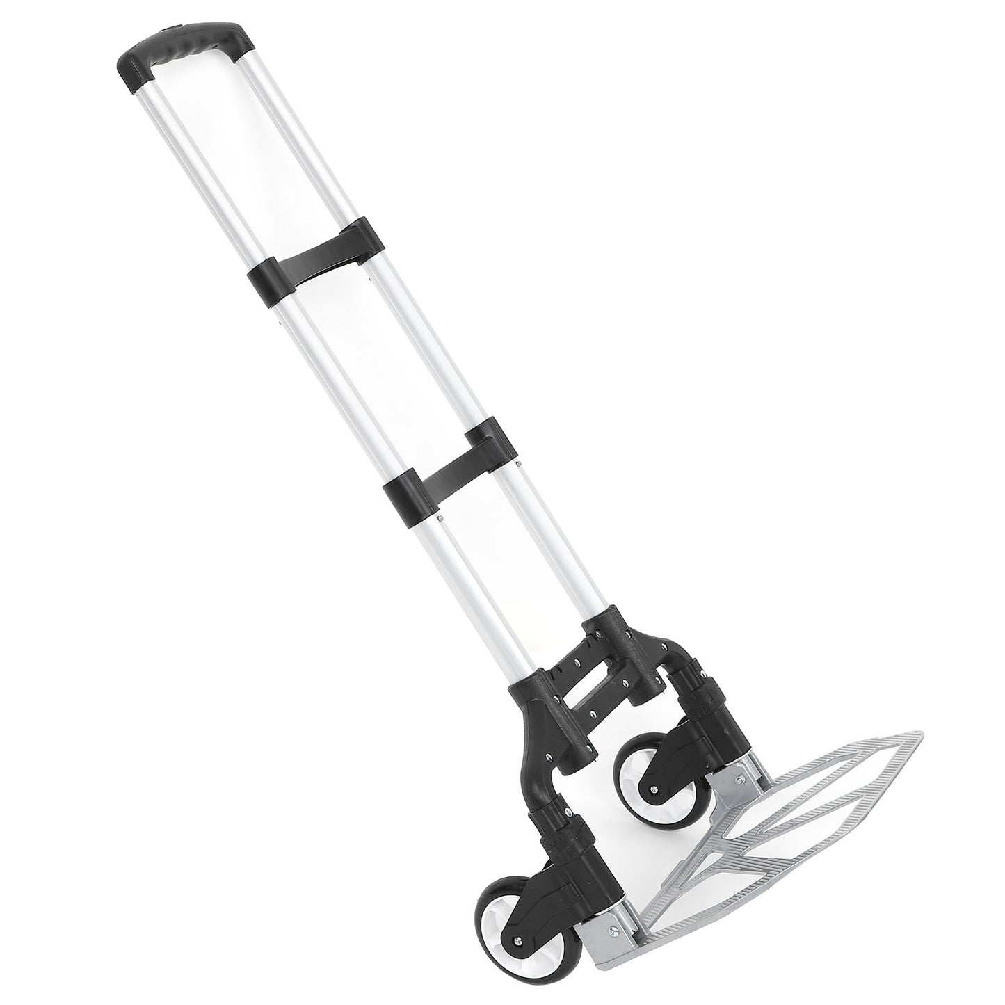Heavy Duty Hand Truck 80KG Folding Compact Aluminium Hand Truck Luggage Cart Wheel Collapsible