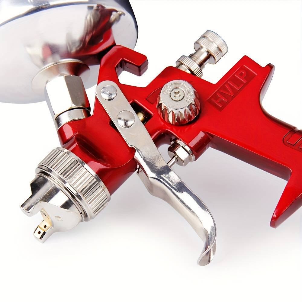 3 Nozzle HVLP Air Spray Gun Kit Auto Paint Car Primer Detail Basecoat Clearcoat