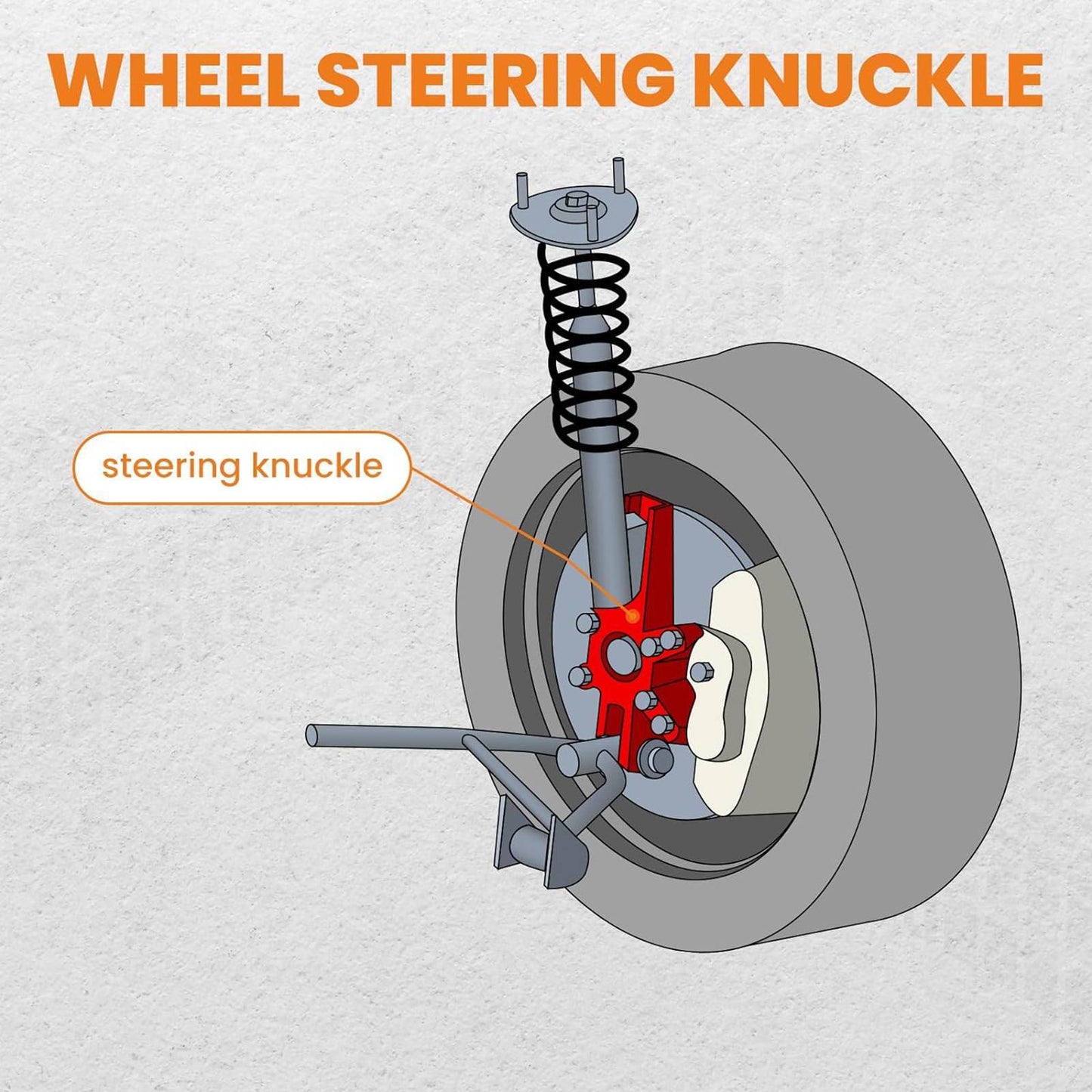 Front Suspension Steering Knuckle For Tacoma 2005-2019