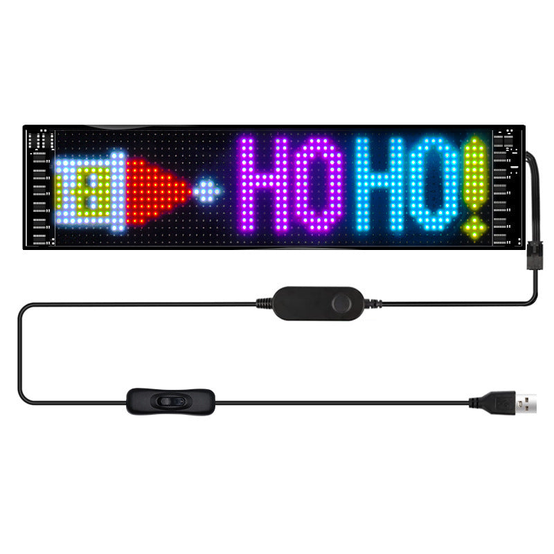 Flexible LED Wireless Connection Vehicle-mounted Full-color Led Soft Screen
