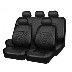 Quilted 9-piece Set In Black