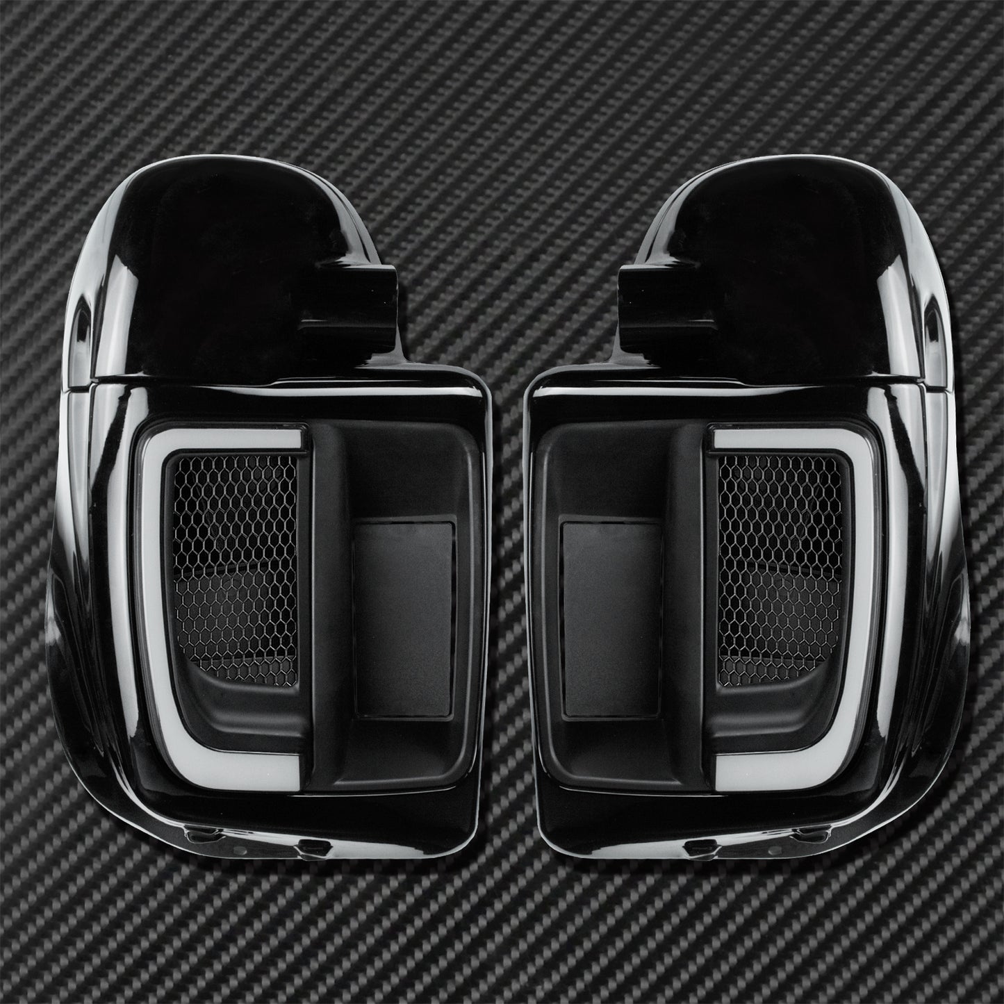 Double Lamp Refitted Leg Guard, Side Box And Bar For Wind Protection