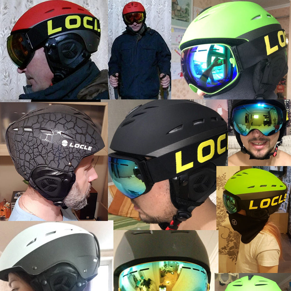 Men's And Women's Warm And Anti-collision Snow Helmets