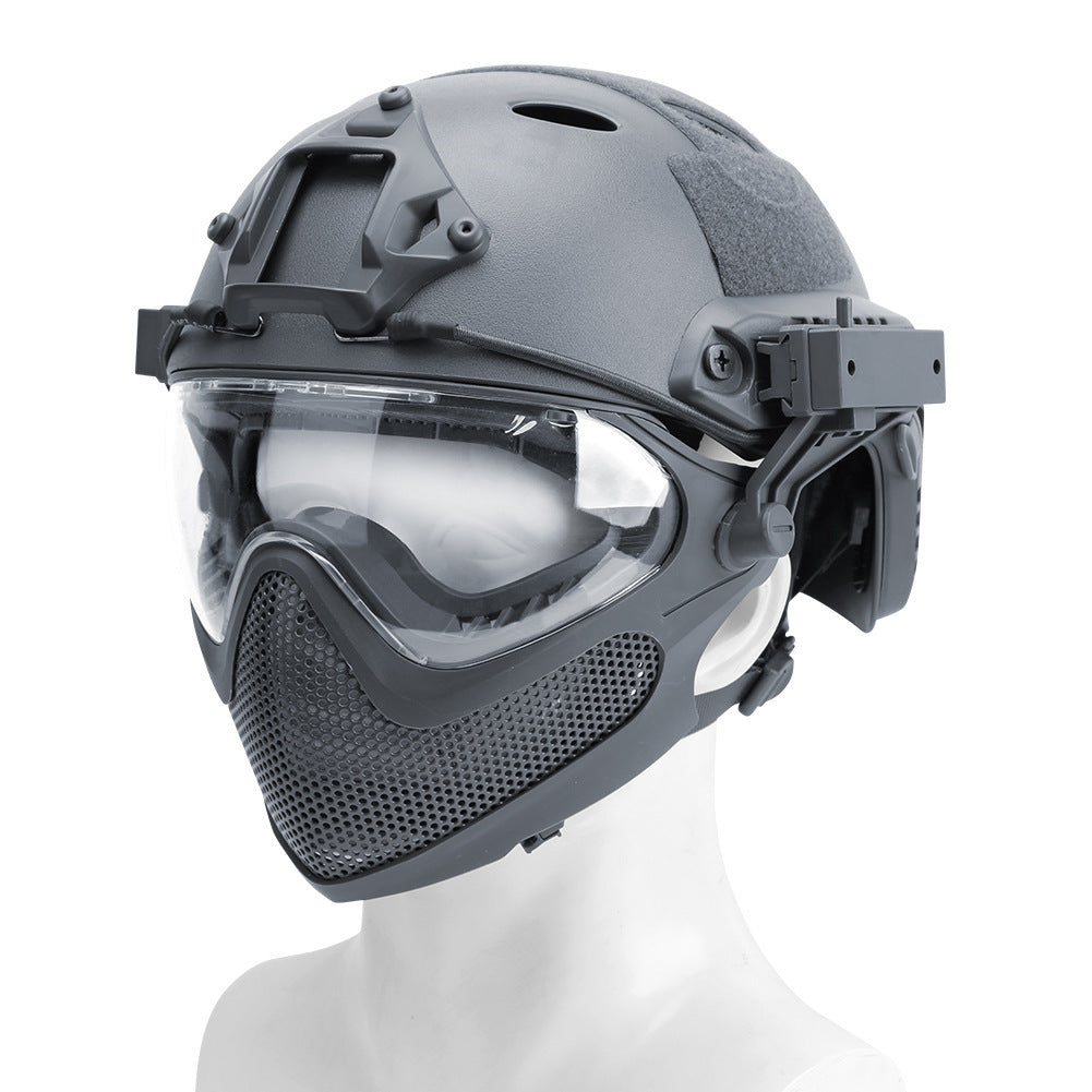 Simple Loading And Unloading Mask Integrated Helmet