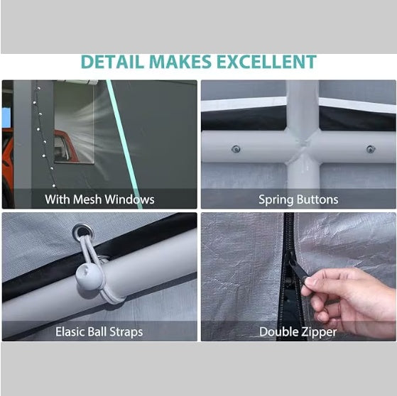 10x20 Heavy Duty Carport Canopy - Oversized Portable Car Tent Garage