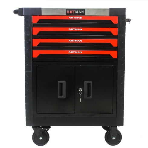 REMOVABLE 4 DRAWERS TOOL CART WITH LOCK