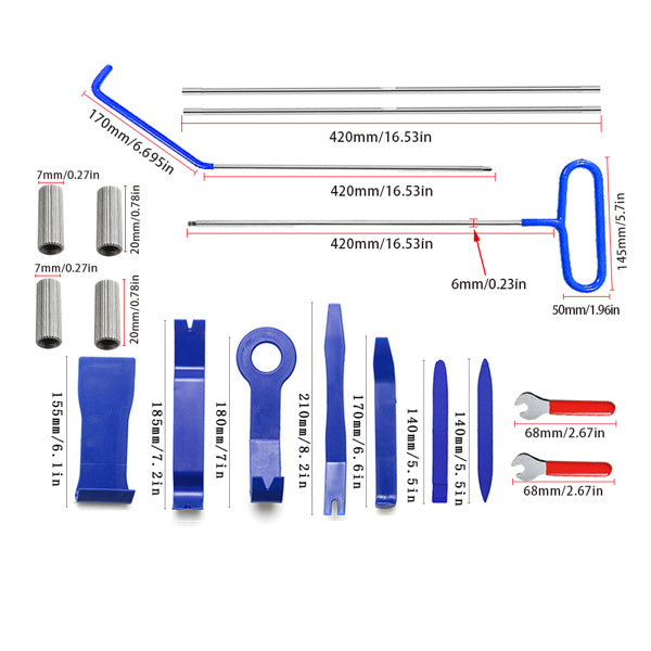 22 Pieces Of Emergency Tools For Car Door Opening With Pull Wires