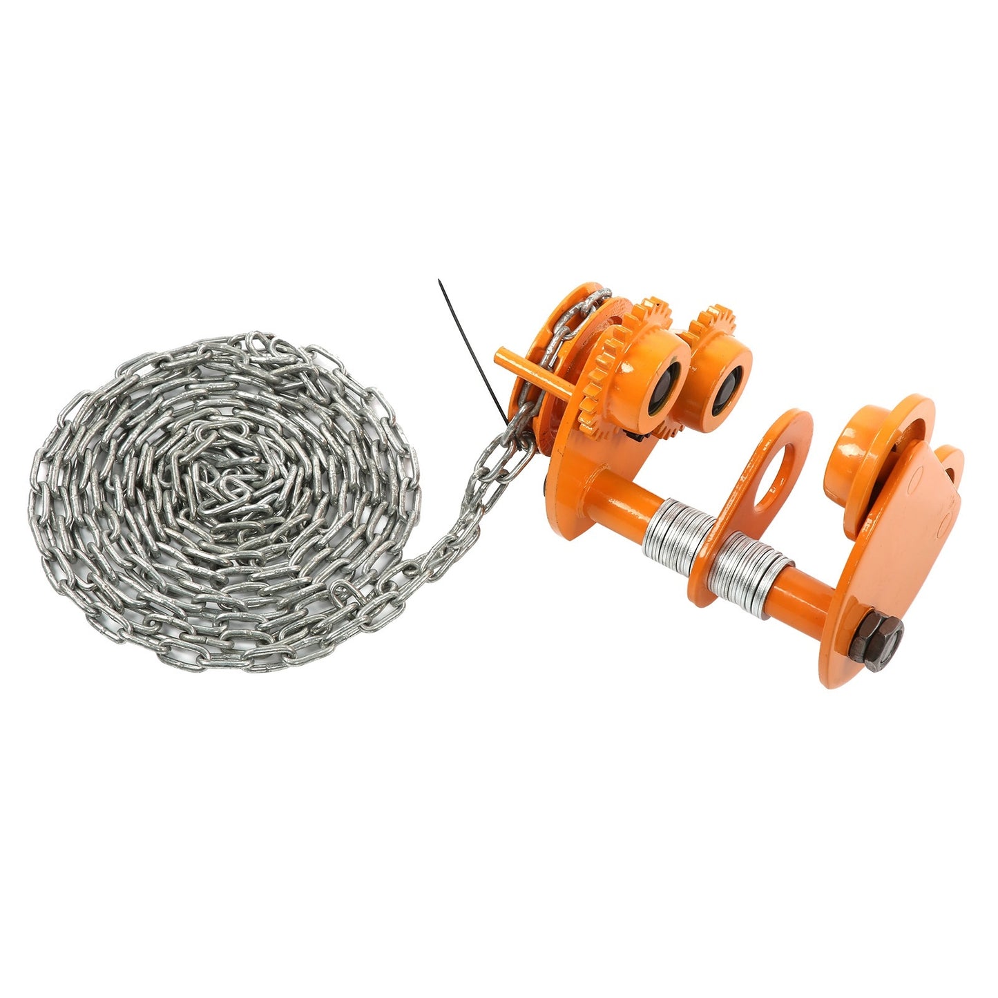 Manual Trolley Heavy Duty Push Beam Roller with 3Meters Chain Mechanical Equipment