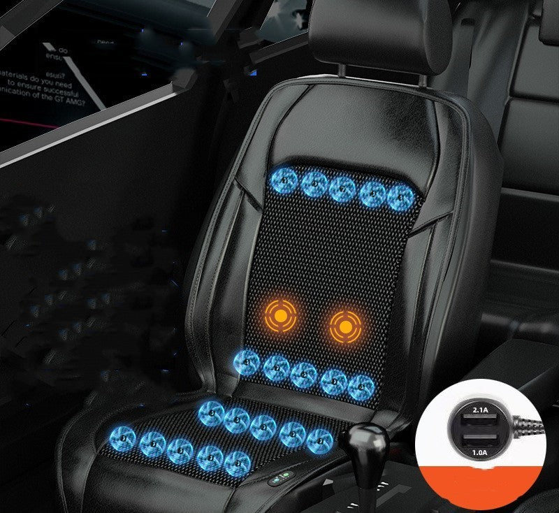 Ventilated Seat Cushion Monolithic Refrigeration In Summer With Fan Breathable Vehicle Seat Cushion