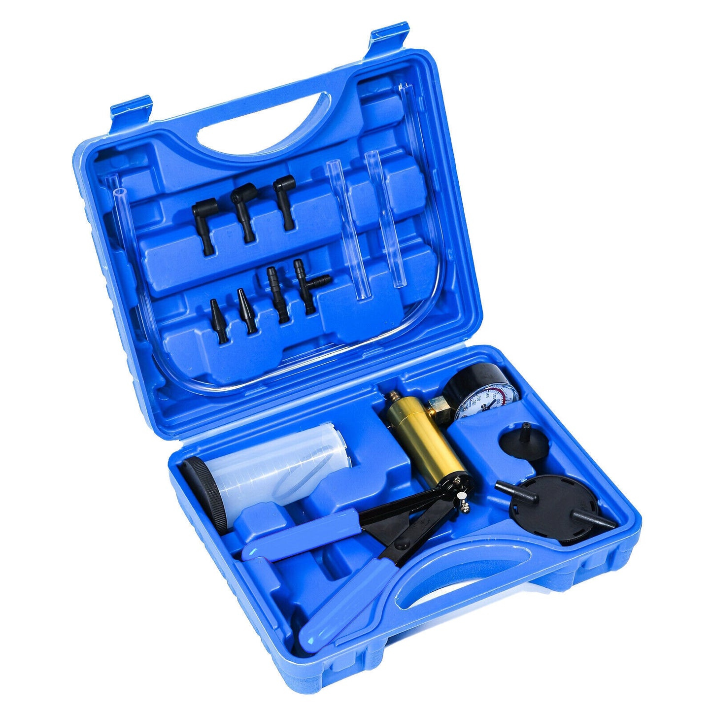 HAND VACUUM  HELD BRAKE BLEEDER TESTER SET BLEED CAR MOTORBIKE BLEEDING KIT