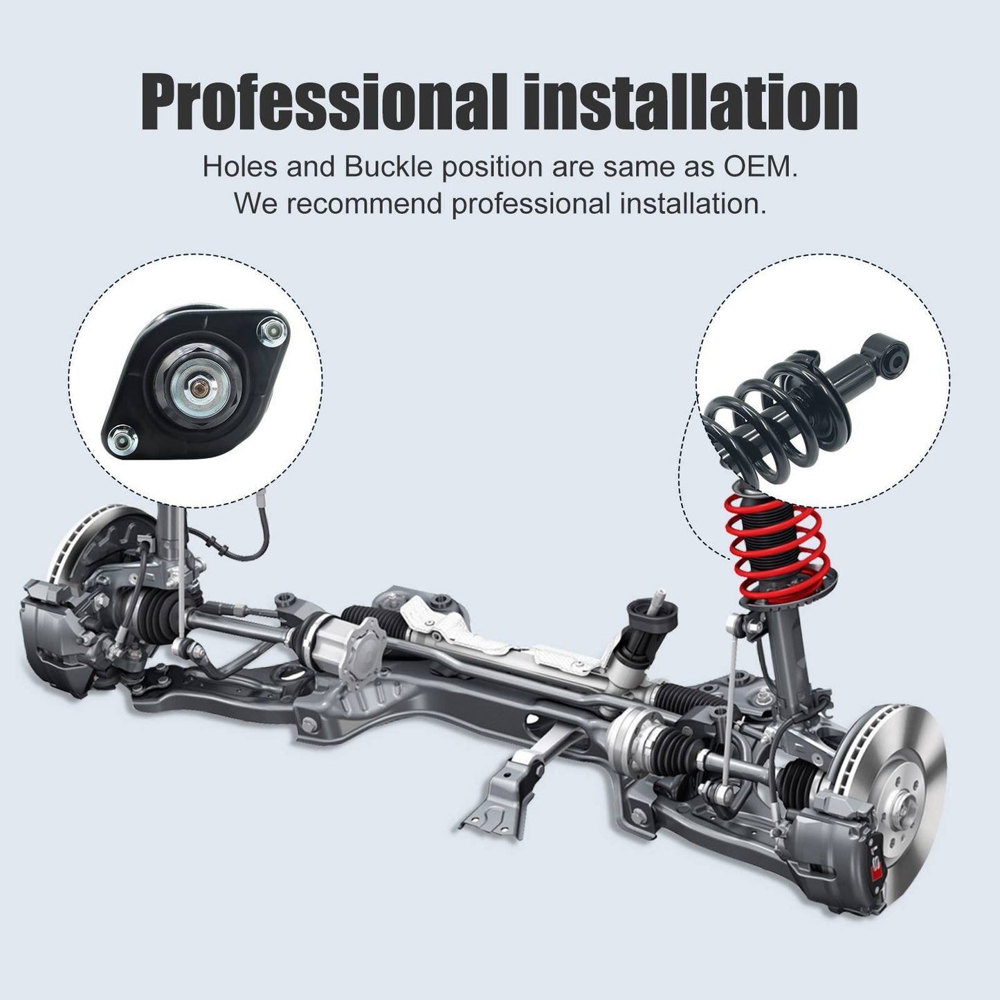 Rear Struts Shock & Coil Springs Kit For 07-2011 CR-V CRV 172497L 172497R