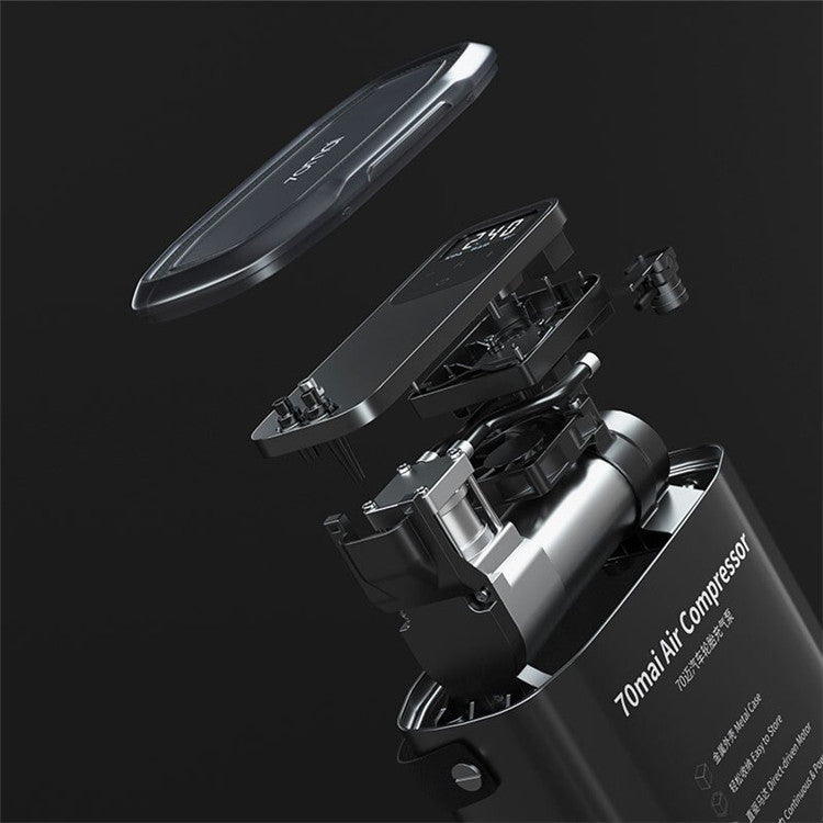 Car air pump, preset tire pressure, digital display portable tire air pump