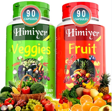 Fruit And Vegetable Capsules Set Of 2 Bottles