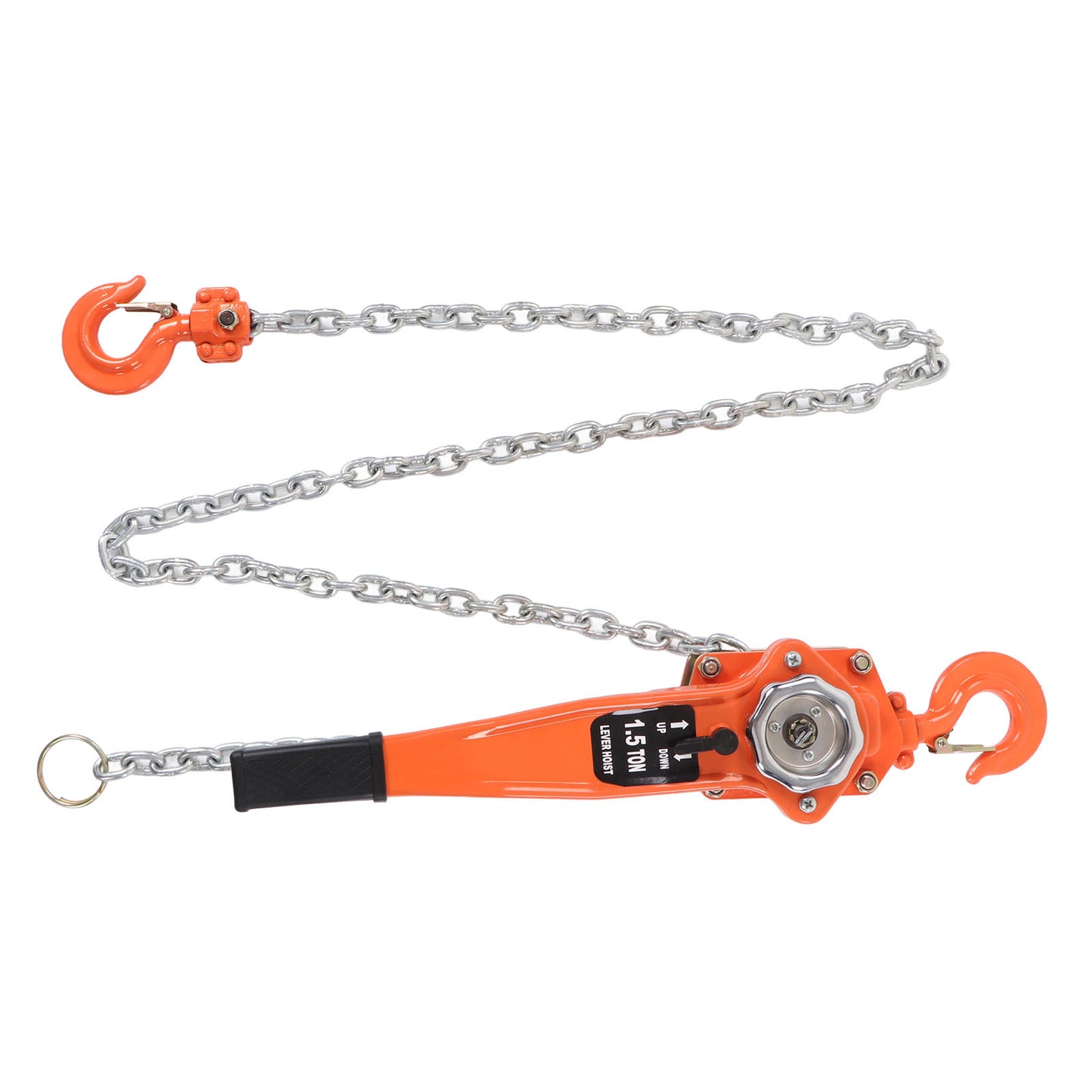 Lever Chain Hoist 1.5T 3300LBS Load Capacity 2.5M Manual Ratchet Chain Puller Hoist for Transportation Construction