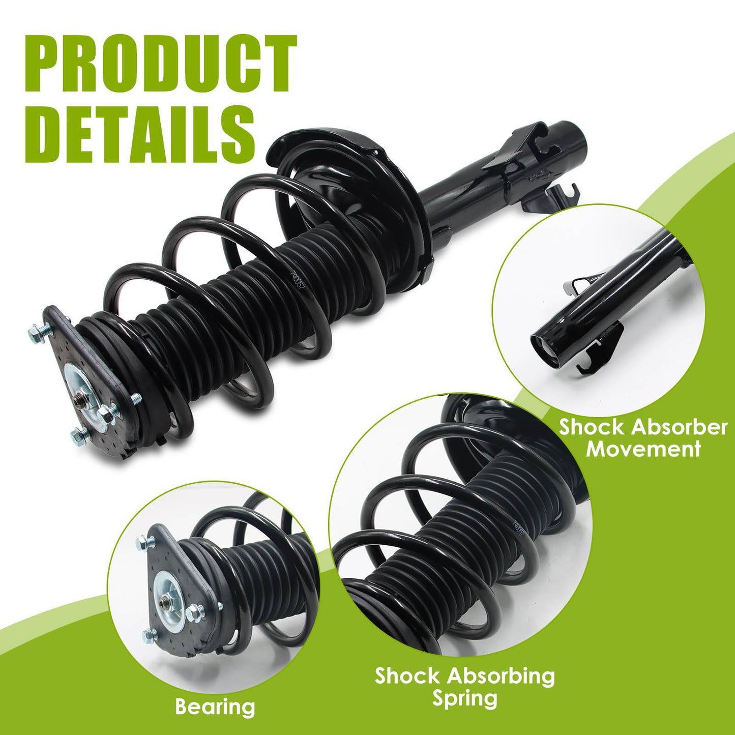 Set Front Complete Struts & Spring For 2004-2013 Mazda 3 2006-2010 MAZDA 5