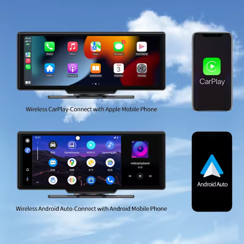 Intelligent Wireless Connection Supports Inverted Image Car LCD