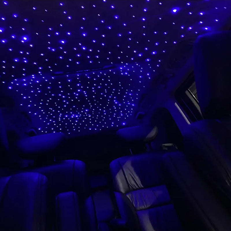 6W Voice-activated RGB Wireless Remote Control Optical Fiber Lamp