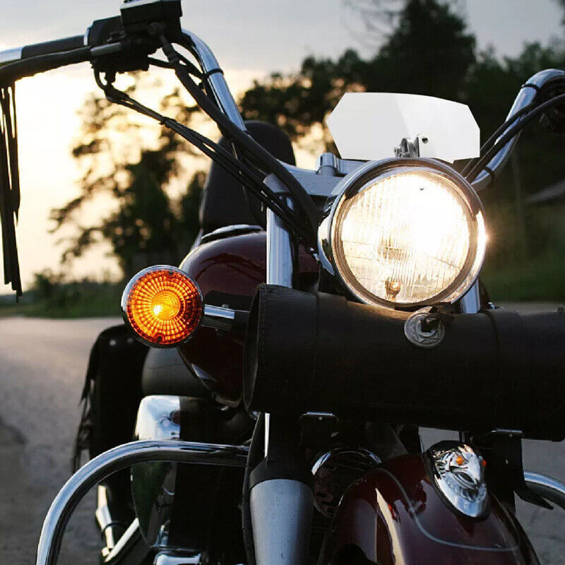 Motorcycle Motorbike Clip On Windshield Wind Screen Deflector Extension Spoiler