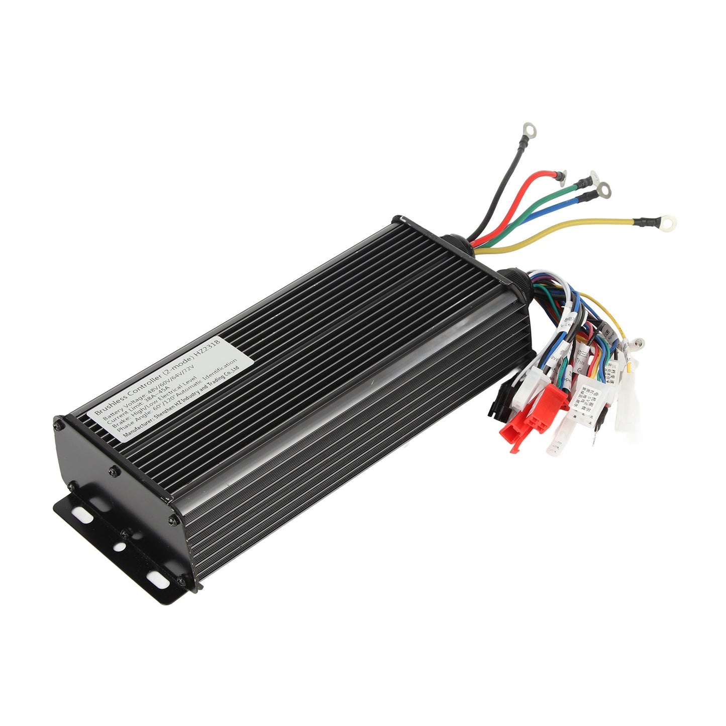 48V 60V 64V 72V 2000W 18 Tube Aluminium Alloy Electric Bike Brushless Motor Controller for Electric Bicycle Scooter