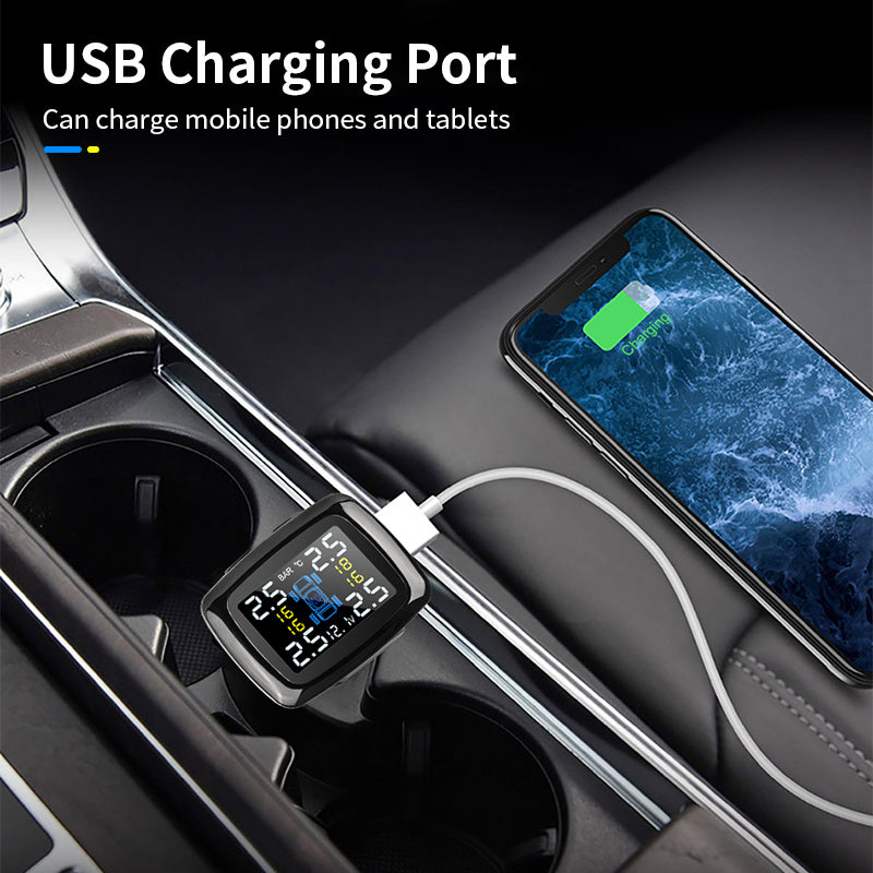 Pressure Monitoring Shows Wireless Tire Pressure