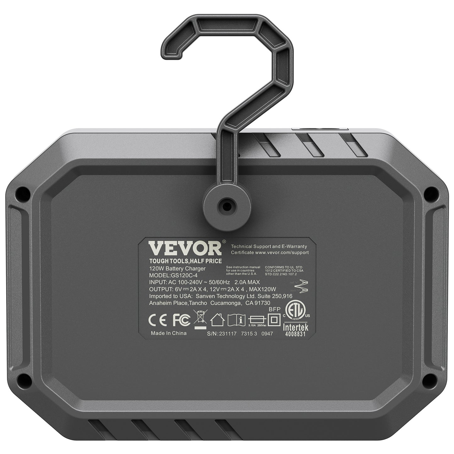 VEVOR Smart Battery Charger, 8-Amp, LiFePO4 Lead-Acid Car Battery Charger, Fully-Automatic Charger Maintainer Desulfator For Boat Motorcycle Lawn Mower Golf Cart Marine Deep Cycle