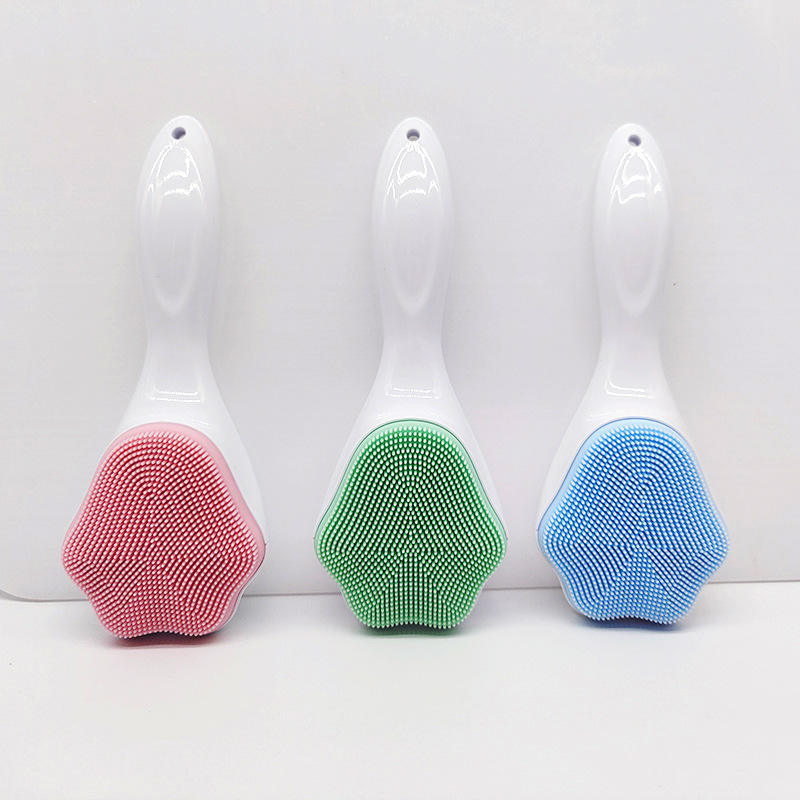 Handheld Silicone Face Scrubber Exfoliator, Face Brushes For Cleansing And Exfoliating, Manual Facial Cleansing Brush, Gentle Soft Face Wash Brush For Sensitive, Delicate, Dry Skin