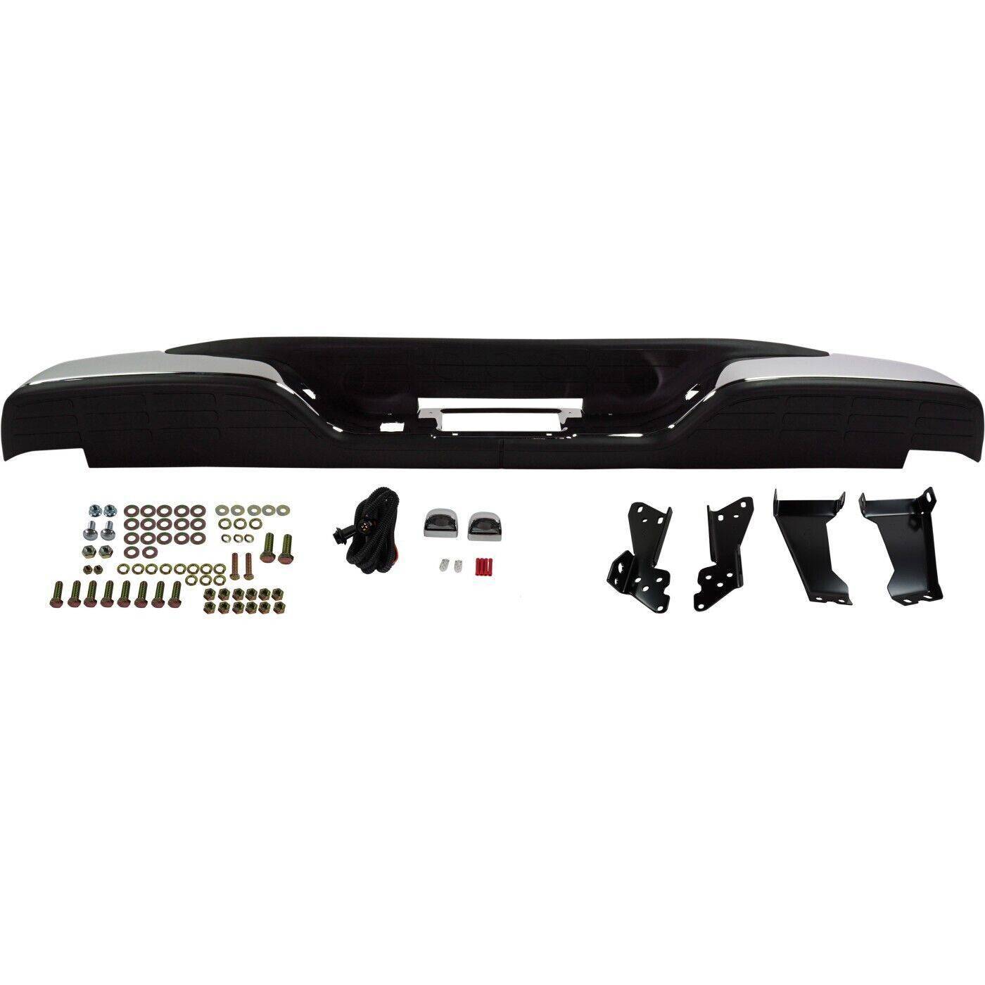 Rear Step Bumper For 1999-2006 Chevrolet Silverado 1500 GMC Sierra 1500 Chrome